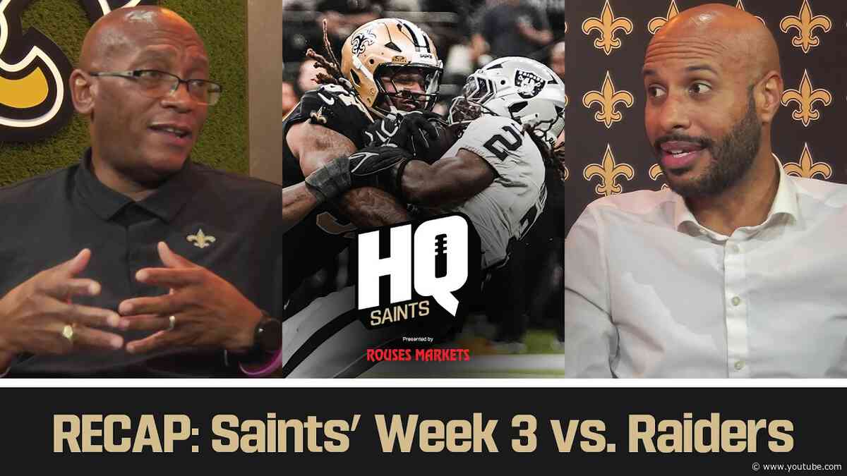 Saints vs. Raiders Recap, Look Ahead to MNF vs. Falcons in Week 4 | Saints HQ