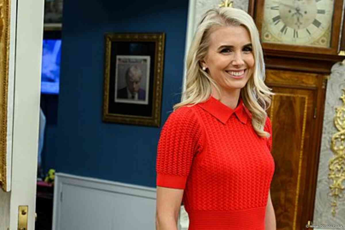 Natalie Harp Draws Attention Behind Trump During $15bn Steel Announcement