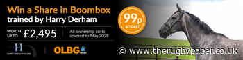 Win a share in £110,000 National Hunt prospect Boombox for just 99p!