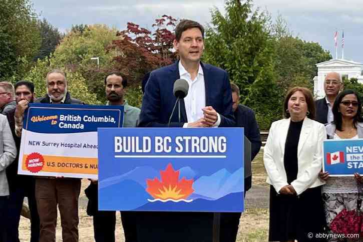 BC NDP leader David Eby promises gas tax relief