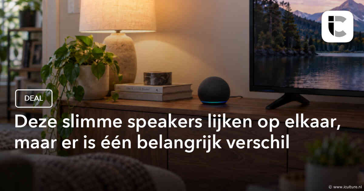 Deze slimme speakers lijken op elkaar, maar er is één belangrijk verschil