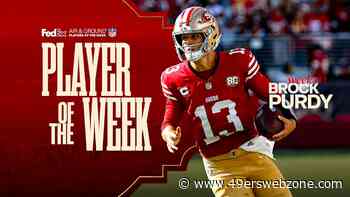 Brock Purdy Named FedEx Air & Ground NFL Player of the Week vs. Cardinals