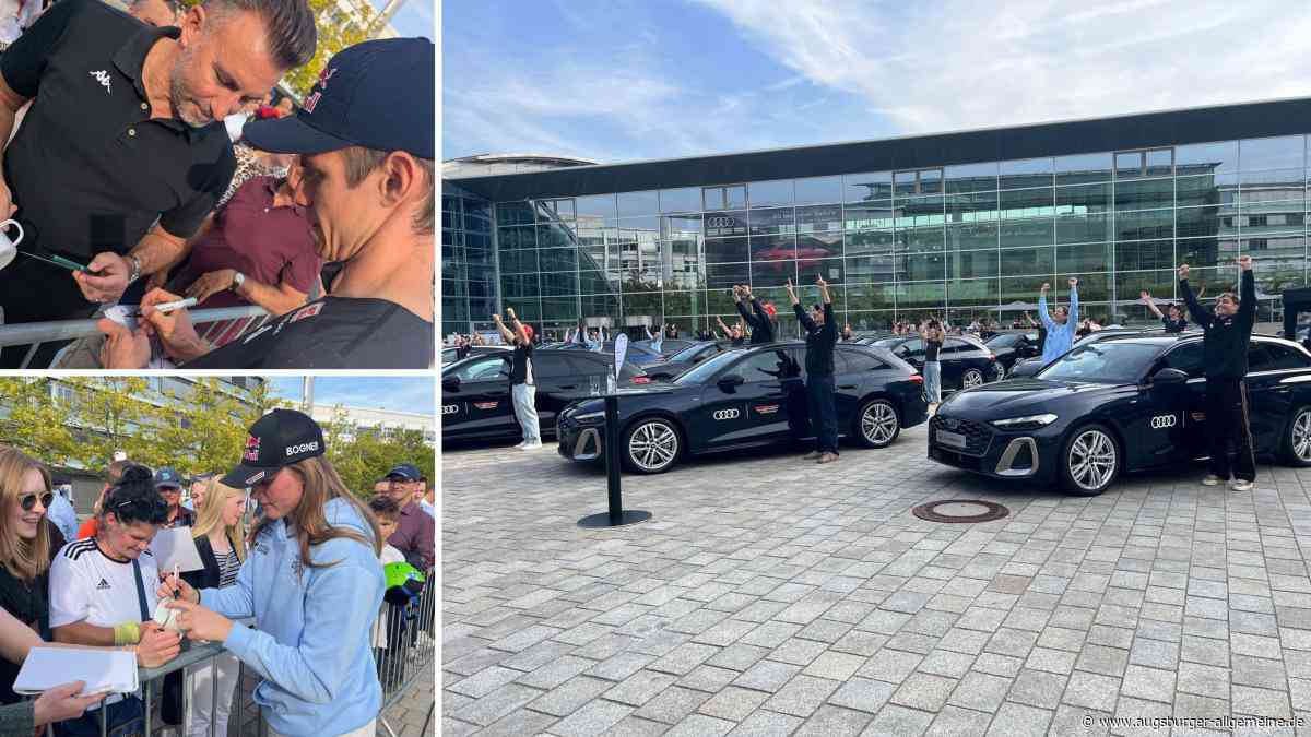 Straße statt Piste: Skistars holen bei Audi ihre neuen Autos ab