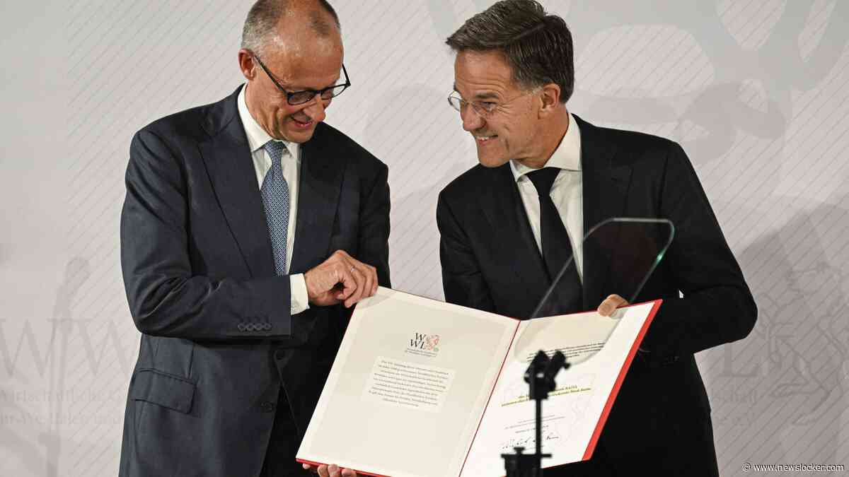 Mark Rutte krijgt in Münster vredesprijs van Westfalen: ’NAVO-afschrikking essentieel voor Europa’