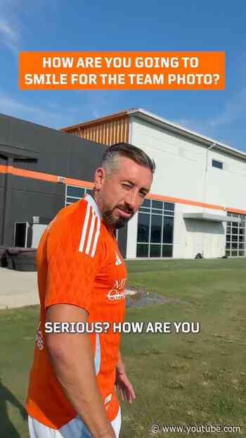 TEAM PHOTO DAY CAUGHT IN 4K! #shorts | Houston Dynamo FC