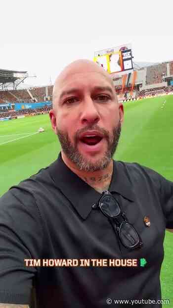 TIM HOWARD IN THE HOUSE 🐐🇺🇸 #shorts | Houston Dynamo FC