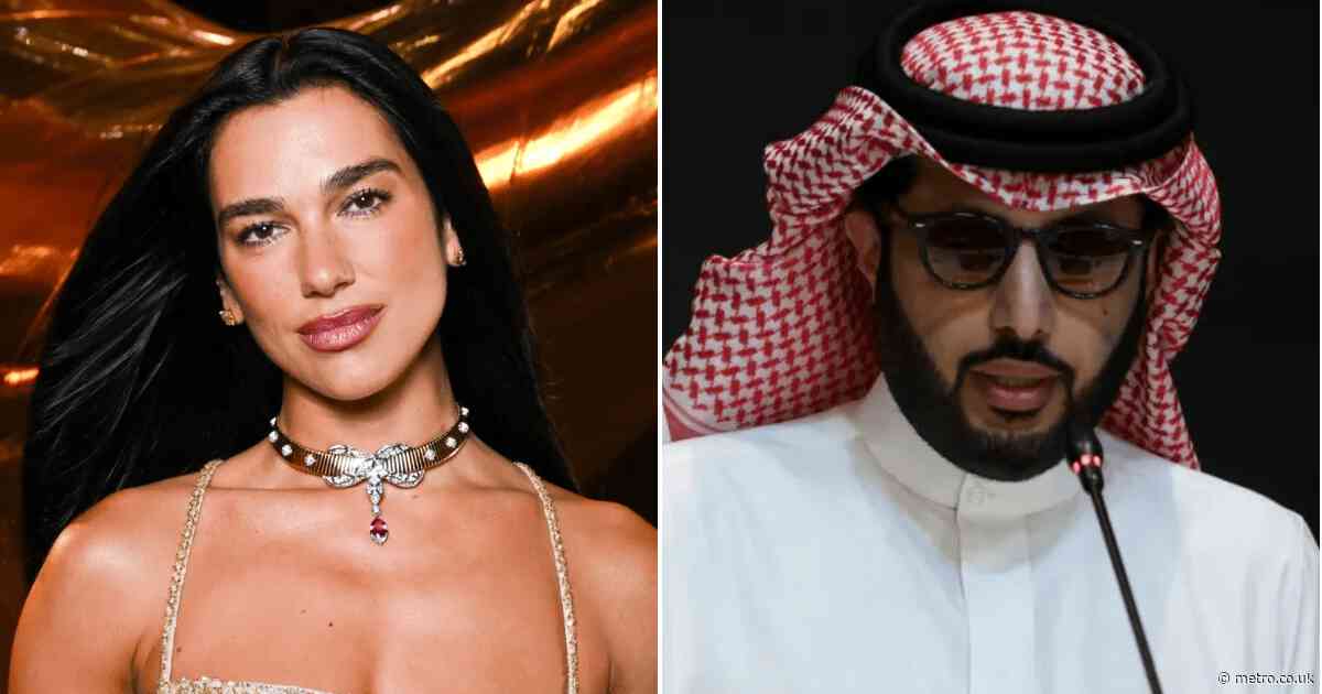 Dua Lipa fans disgusted after bizarre comment at Anthony Joshua and Tyson Fury event