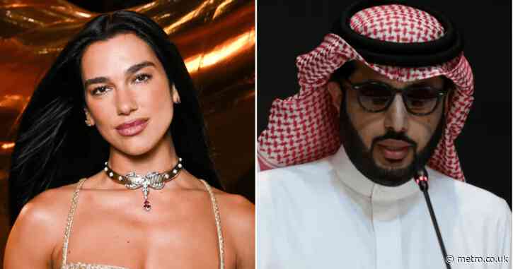 Dua Lipa fans disgusted after bizarre comment at Anthony Joshua and Tyson Fury event
