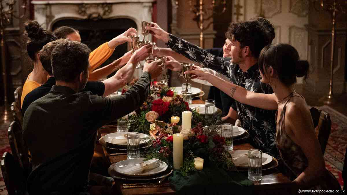 Do the celebrities live in the Traitors castle for the BBC show?
