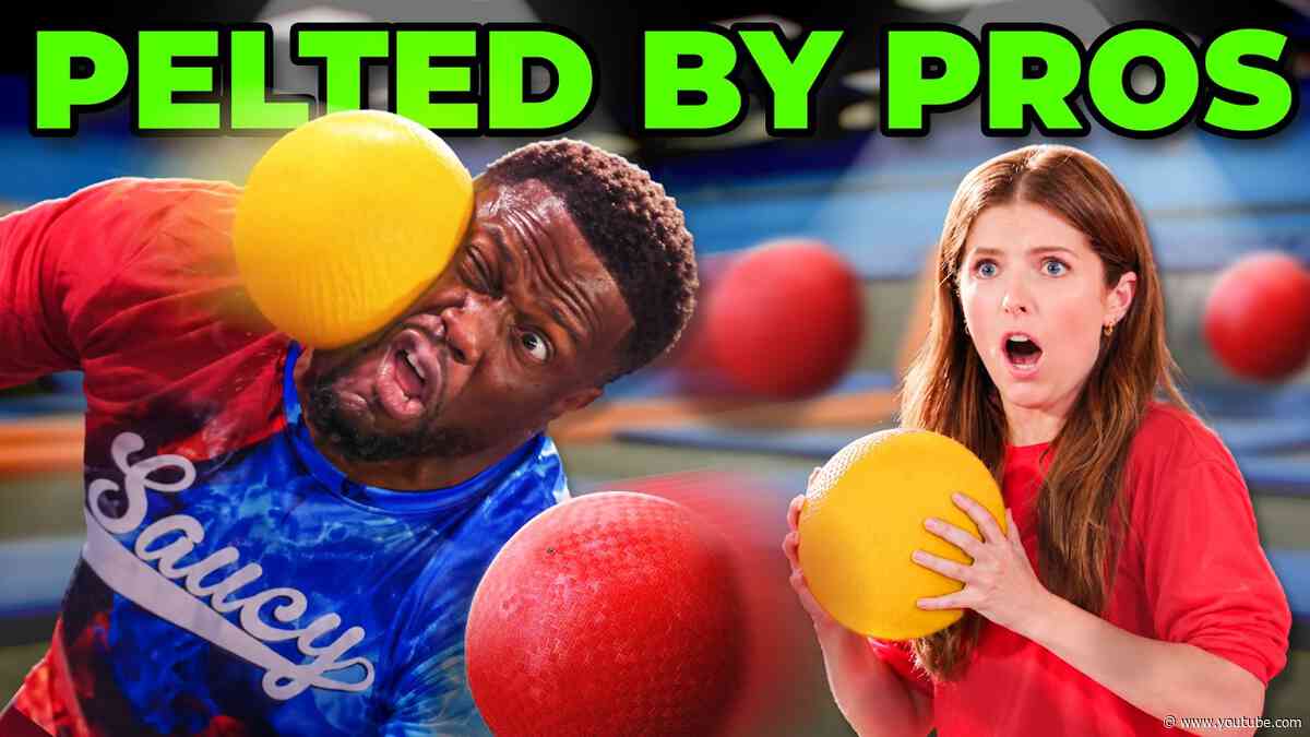 Anna Kendrick & Kevin Hart Get Destroyed At Dodgeball