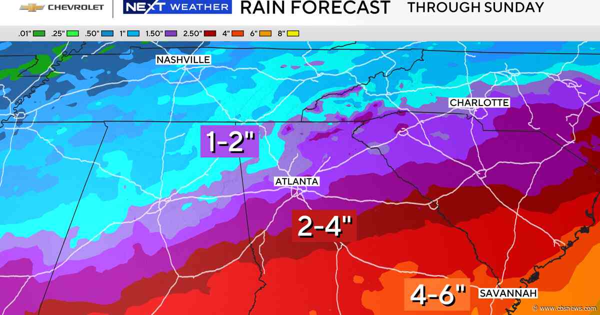 Heavy rain could bring flash flooding to metro Atlanta and north Georgia this weekend