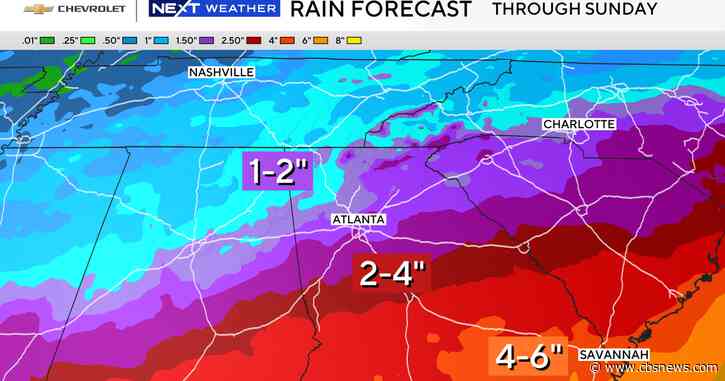 Heavy rain could bring flash flooding to metro Atlanta and north Georgia this weekend