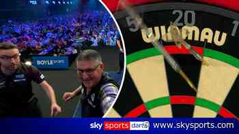 The worst possible start for Anderson? Misses double and two darts bounce out!