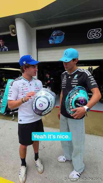 PETRONAS special edition helmets for Malaysia = pure art 🤩 #f1 #mercedesf1 #kualalumpur