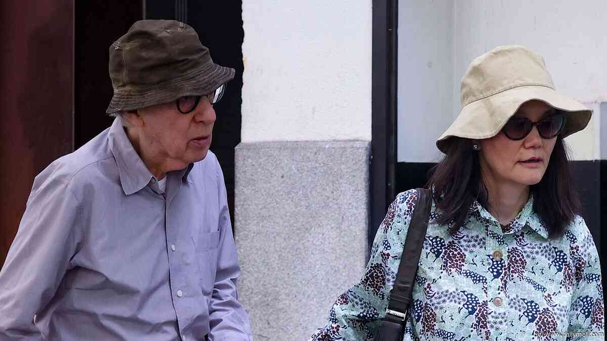Woody Allen, 90, holds hands with wife Soon-Yi Previn, 55, as couple are seen for first time in a YEAR ahead of director's film comeback