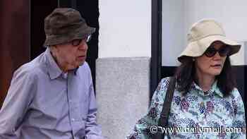 Woody Allen, 90, holds hands with wife Soon-Yi Previn, 55, as couple are seen for first time in a YEAR ahead of director's film comeback