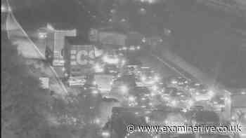 M1 traffic held LIVE after lorry and van crash near Sheffield
