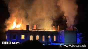 Large blaze tears through 18th Century building