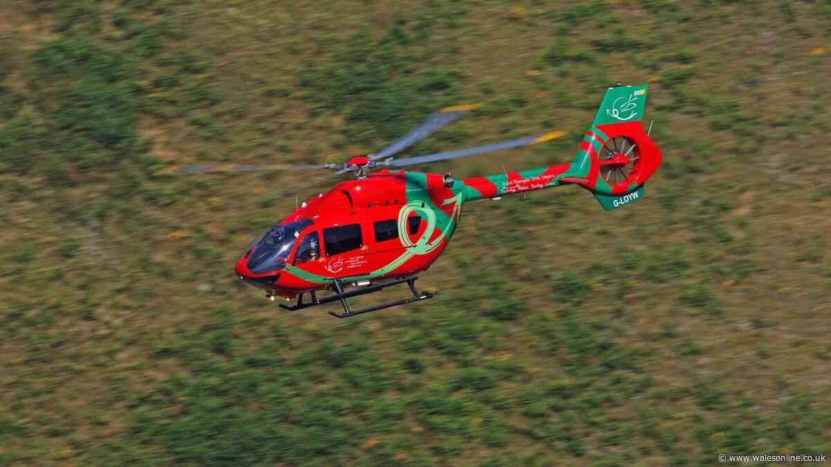 Four taken to hospital after serious crash on major Welsh road