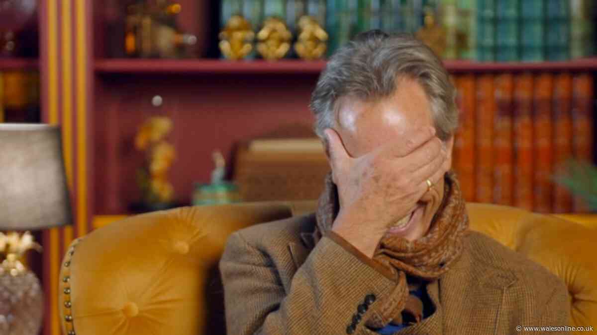 Richard E Grant has head in his hand after early Celebrity Traitors blunder