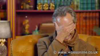 Richard E Grant has head in his hand after early Celebrity Traitors blunder