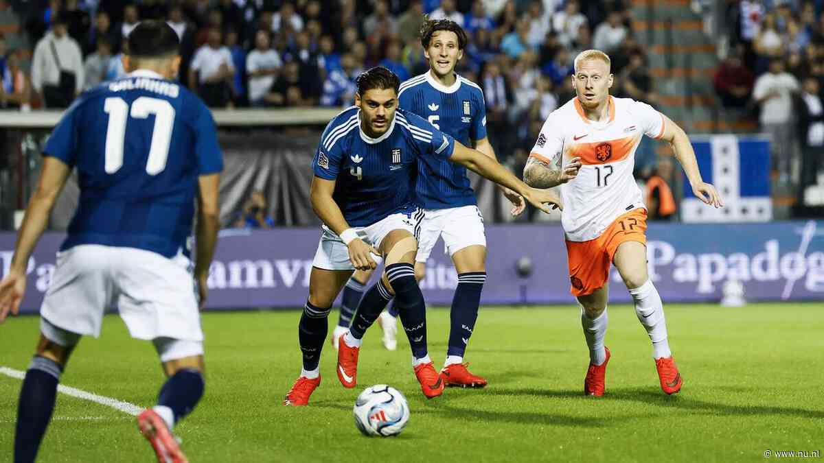 Oranje knokt zich naar gelijkspel na beroerde eerste helft tegen Griekenland