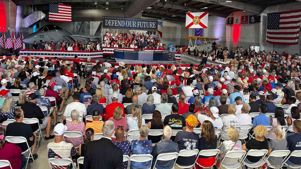 Vice President JD Vance stumps in Lakeland, says Jolly 'flips and flops'