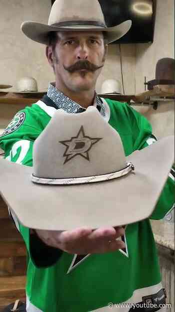 The making of the team victory cowboy hat 🤠 #nhl #howitsmade #cowboyhat
