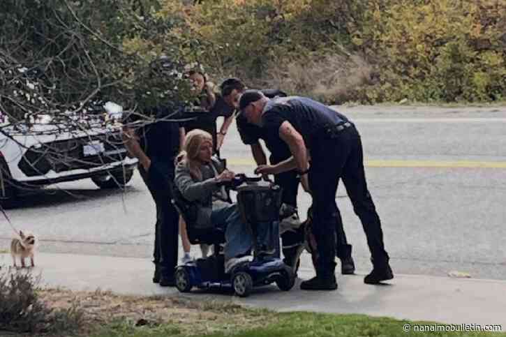 Woman, dogs helped home by West Kelowna firefighters after scooter battery dies