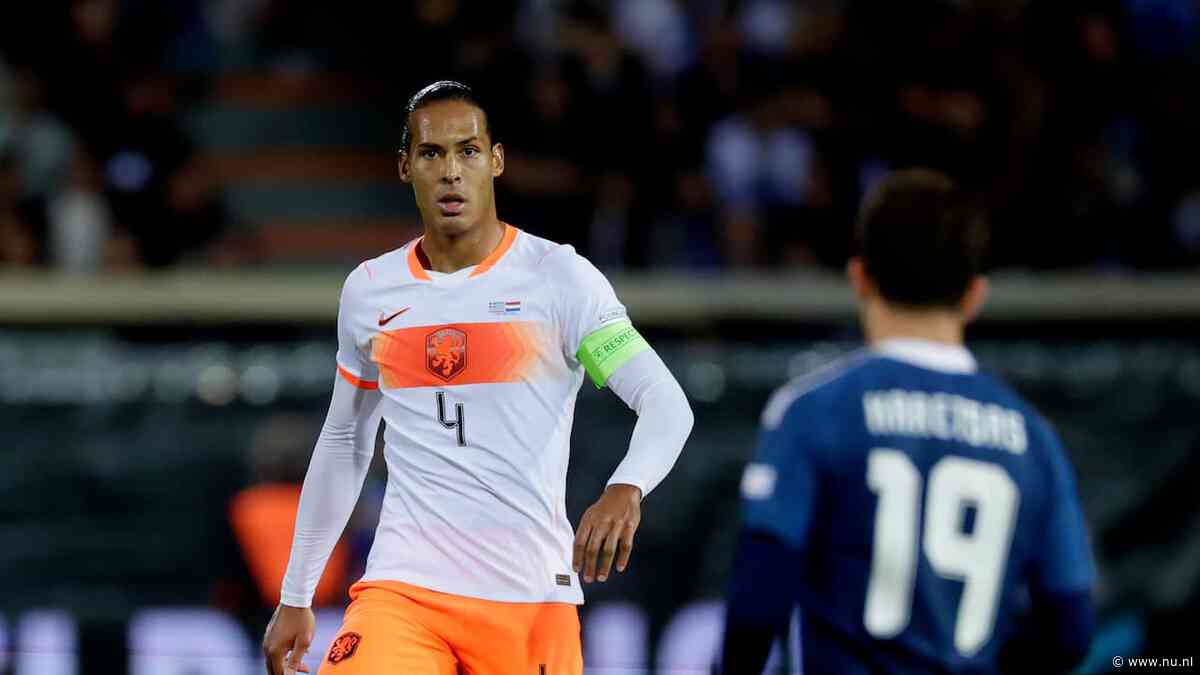 Van Dijk kan slechte eerste helft Oranje niet verklaren: 'Het is onacceptabel'