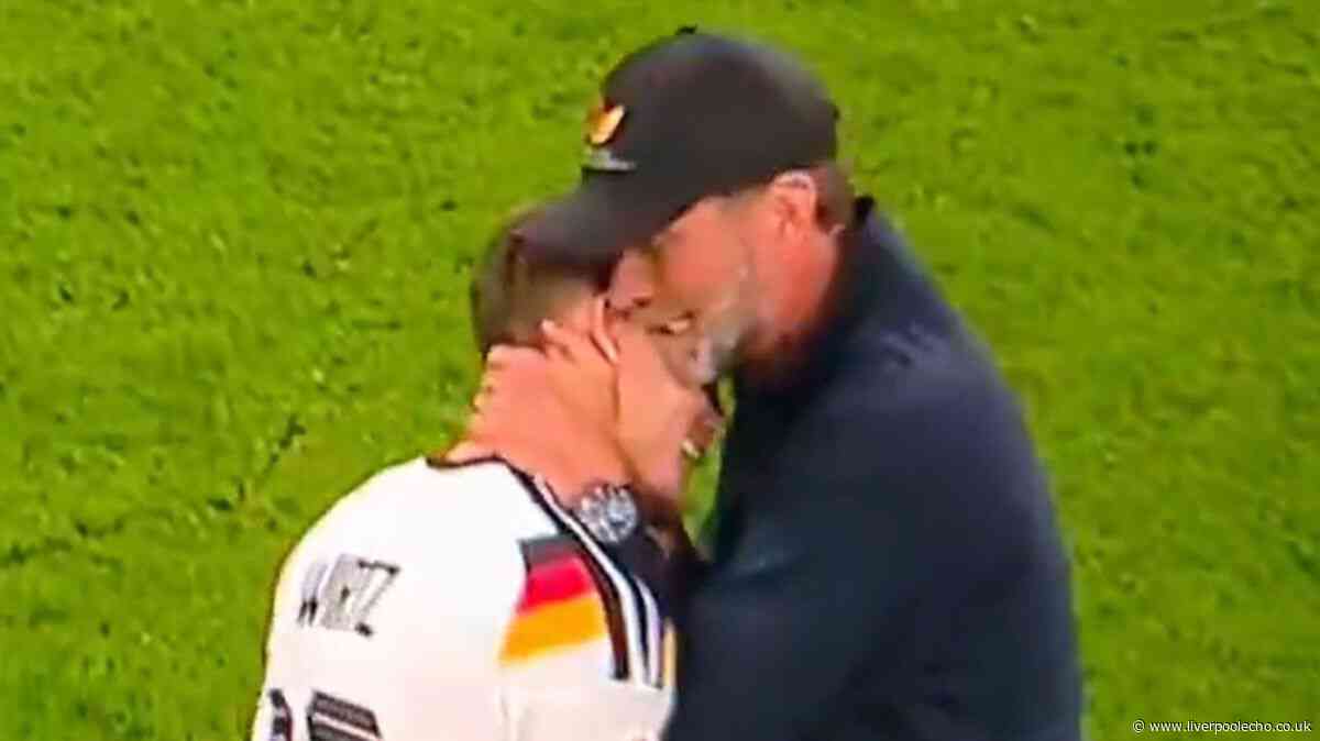 Jurgen Klopp's moment with Florian Wirtz as Liverpool star gets exactly what he needs