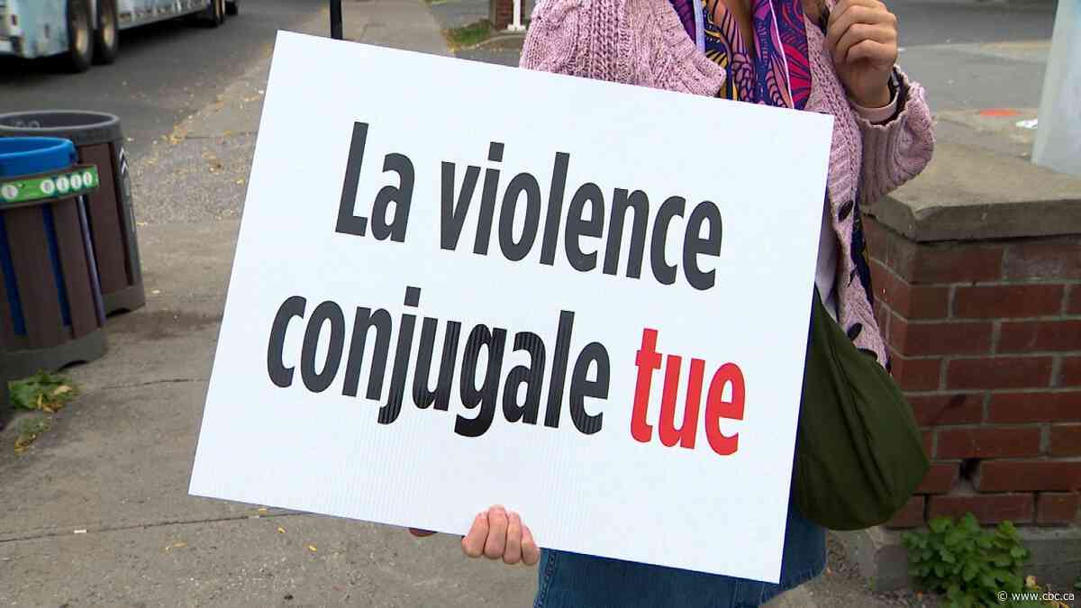 Montreal gathering honours lives of 2 women killed, calls for action against conjugal violence
