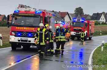 FW Ense: Verkehrsunfall auf der B516