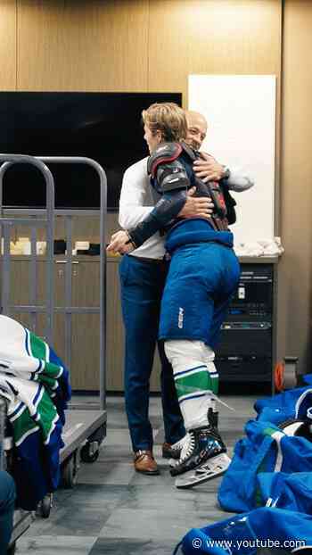 Congrats Coach on your first NHL win! 🫡