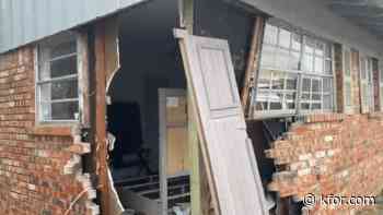 Homeowner catches fleeing driver after vehicle crashes into southwest Oklahoma City home