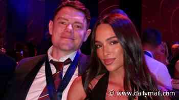 Like the cat that got the cream! Lachie Neale's new girlfriend Emma Field turns up the heat in a very revealing dress at Brisbane Lions' best and fairest - one year after ex-wife Jules attended the event, unaware her marriage was about to fall apart