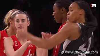 Caitlin Clark commits violent act against ex-teammate as tense playoff clash with Aces reaches fever pitch
