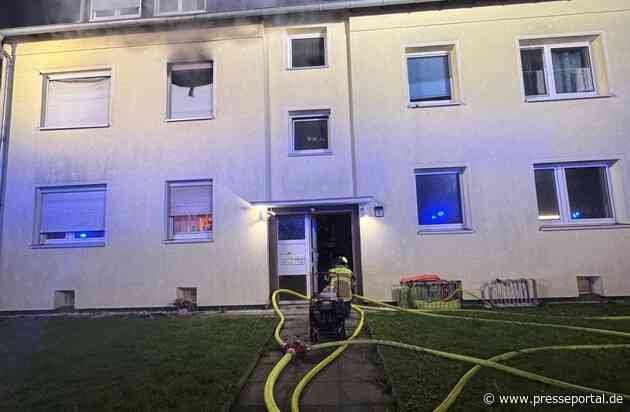 FW-GE: Brand in einem Mehrfamilienhaus in Gelsenkirchen-Hassel: Vier Personen nach nächtlichem Einsatz im Krankenhaus