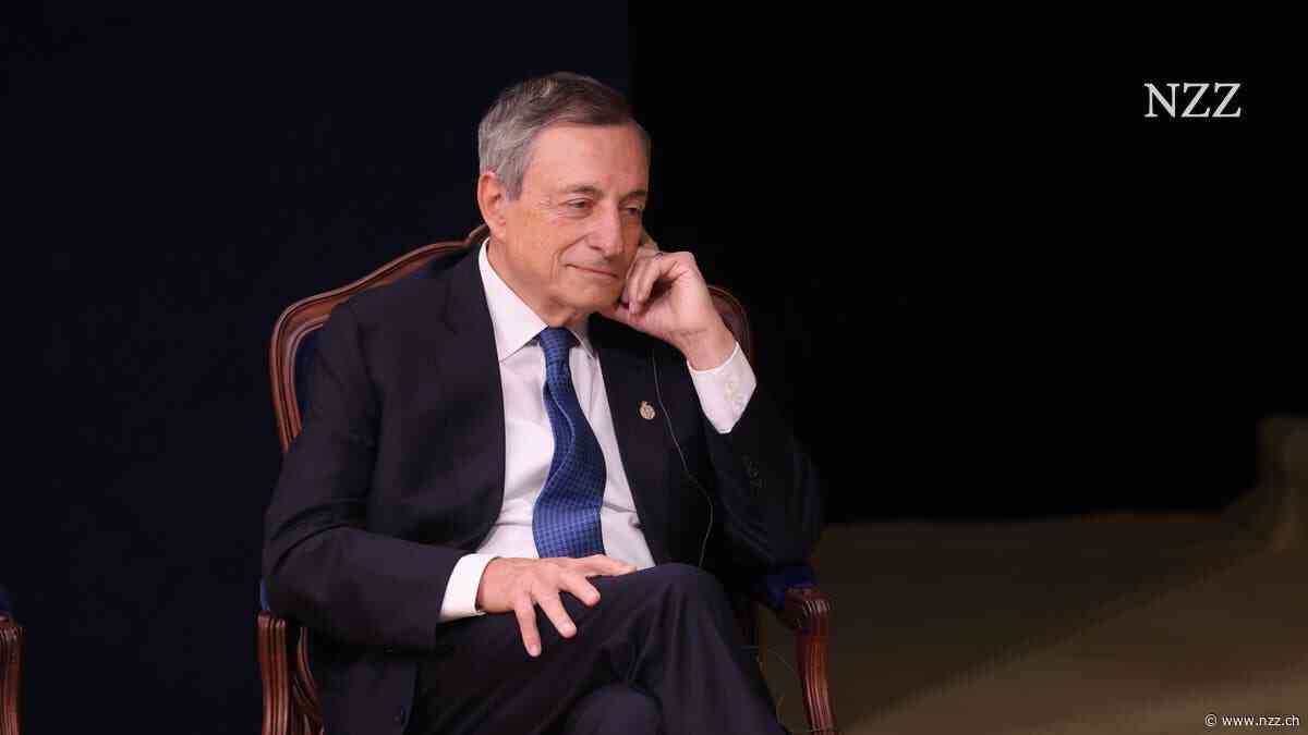 Mario Draghi fordert in Zürich eine stärkere europäische Integration: «Das alte Wachstumsmodell funktioniert nicht mehr»