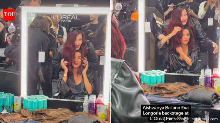 ‘Will red suit me?’ Eva Longoria adorably checks how Aishwarya Rai Bachchan’s fiery red hair would look on her - video goes viral