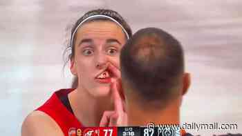 Caitlin Clark left bloodied as Indiana Fever crash out of WNBA playoffs after tense clash with Las Vegas Aces