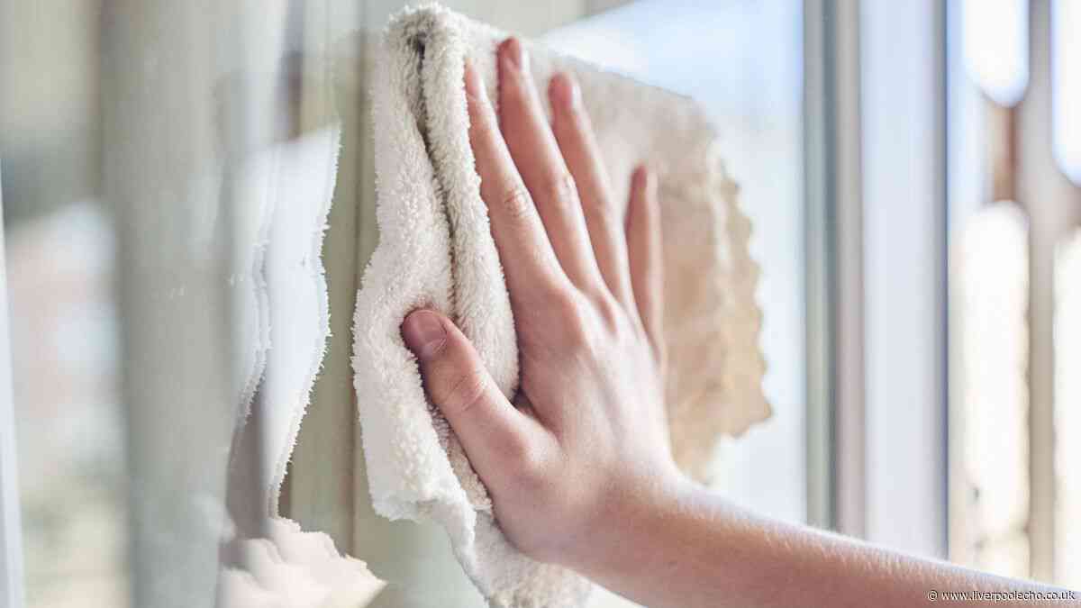 I keep mirrors and windows streak-free with £2 Home Bargains cloth
