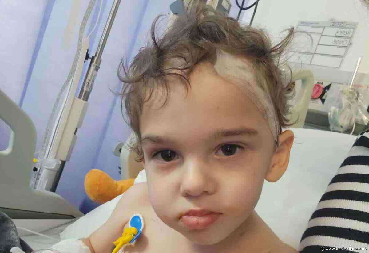 ‘None of us could have imagined this’: Shock as 20-month-old tot diagnosed with brain tumour