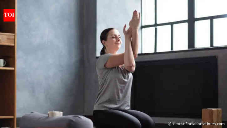 For stiff shoulders: Why Garudasana arms can feel surprisingly intense