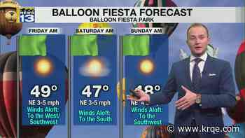 Dry and mild weather returns for the start of Balloon Fiesta