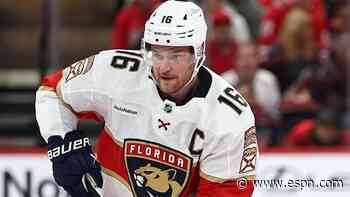 Panthers captain Barkov exits with apparent lower-body injury