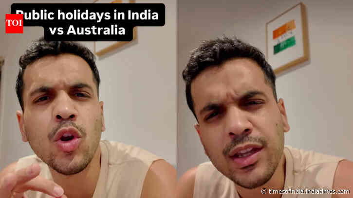 'Australia mein chhuttiyan lene ki wajah hi nahi hai': Indian man compares Australia vs India public holidays
