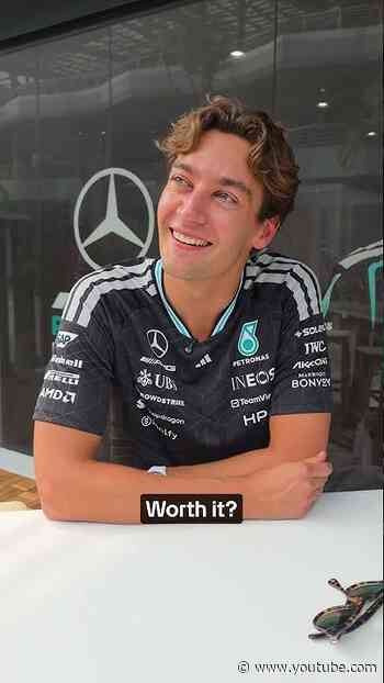 Do you want to pick up our tab, George? 😉 #mercedesf1 #georgerussell #f1