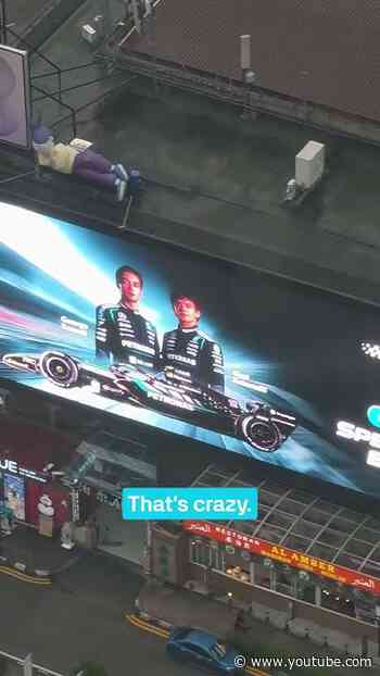 So fast they can be in two places at once 😮‍💨 #f1 #mercedesf1 #georgerussell #kimiantonelli