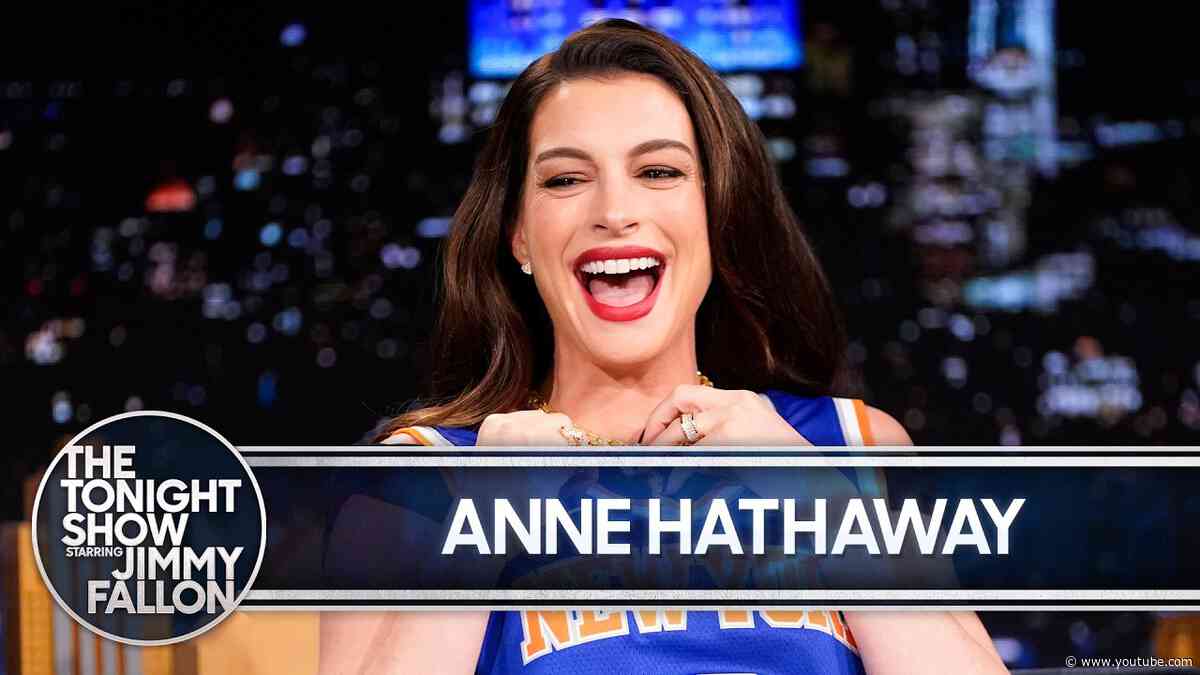 Anne Hathaway Addresses Her Viral Mom-Mode Verity Red Carpet Moment | The Tonight Show